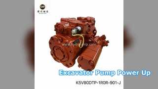Pompe d'excavatrice K5V80DTP 15 tonnes mise sous tension