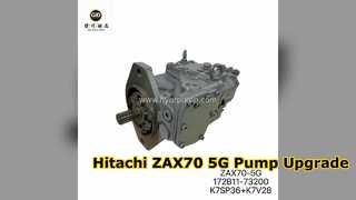 Pompe Hitachi ZAX70-5G 172B11-73200 Mise sous tension